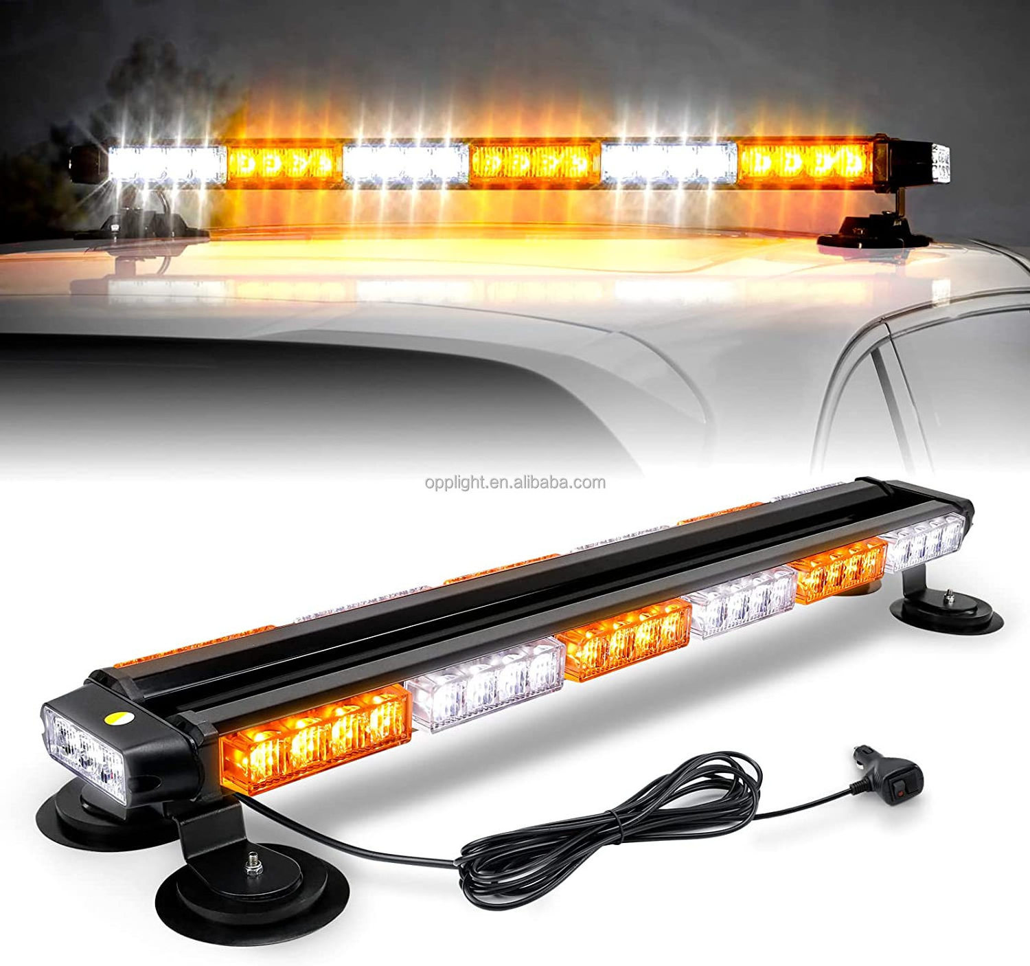 Factory Outlet 29.5'' LED Strobe Light Bar 54-LED Double Side Flashing Emergency Warning Flash Traffic Advisor Strobe Lights