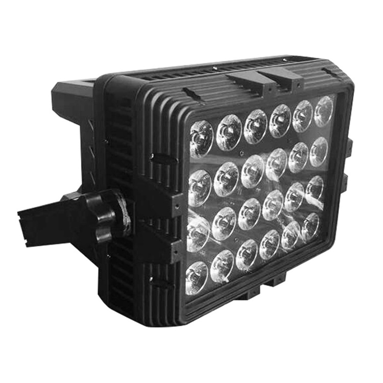 24x18W RGBWAUV 6in1 Outdoor Stage Lighting Waterproof  LED Hex Par Light