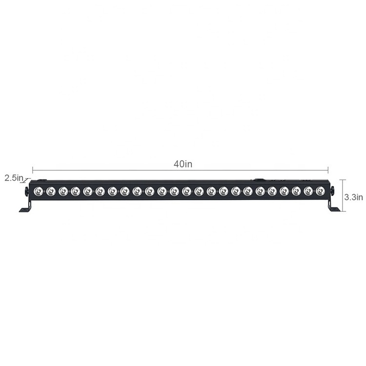 OPPSK 24x4W RGBA 4in1 Indoor DJ Linear Light Bar DMX control LED Wall Washer for Facade Weddings Event Concert Stage Lighting