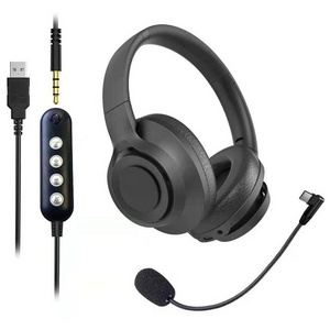 Noise cancelling call center dual USB 3.5  wireless  headset for computer and offices