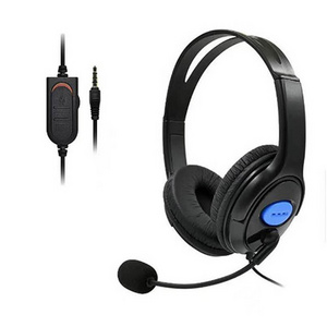 Factory Price 3.5mm PS4  Wired Gaming Headphone Headset with Microphone volume control Headband Computer Headphone