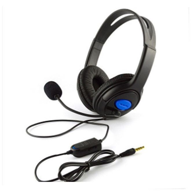 Factory Price 3.5mm PS4  Wired Gaming Headphone Headset with Microphone volume control Headband Computer Headphone