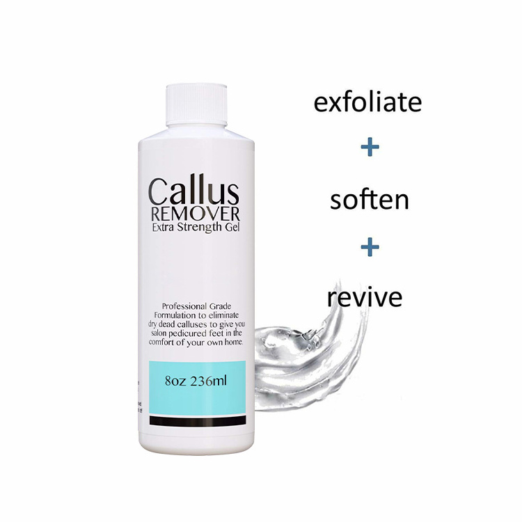 Foot Care Gel Exfoliator Formula With Tea Tree Oil & Lemon Scent Callus Remover For Feet