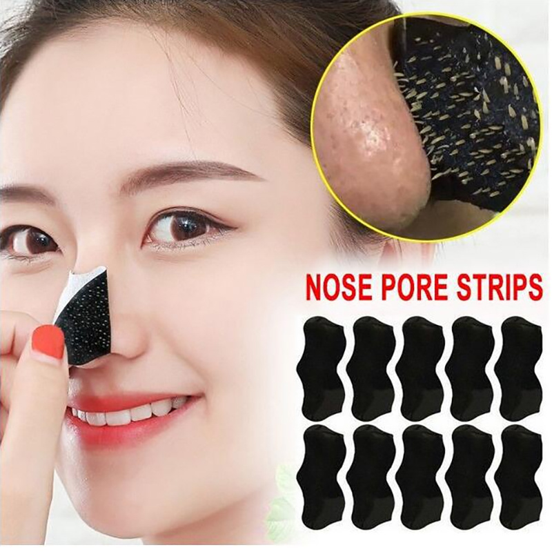 OEM Factory Low Price Customized Private Logo Organic Bamboo Charcoal Nose Strip Blackhead Removal Pore Peel Off Strips