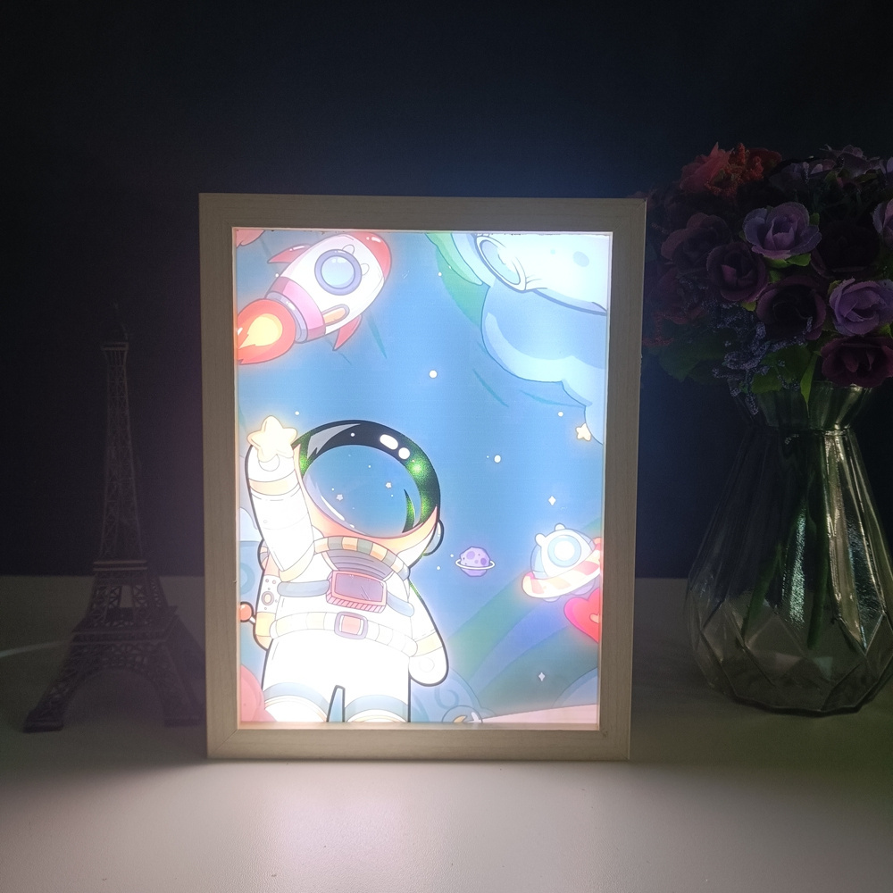 Usb  Shadow Light Three Colors Dimming Picture Frame Painting Small Led Night Lights LED Light