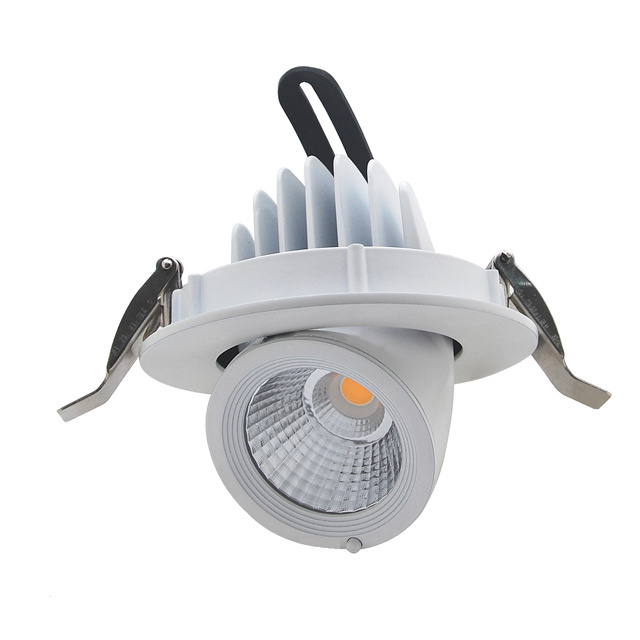 LED RA90 12W COB Lighting Adjustable Recessed Ceiling Down Light Gimbal Light For Shop