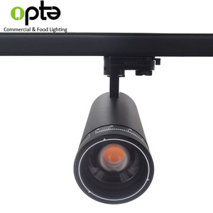 COB LED Track light zoomable dimmable trackspot light High CRI for Museum Gallery Track lighting