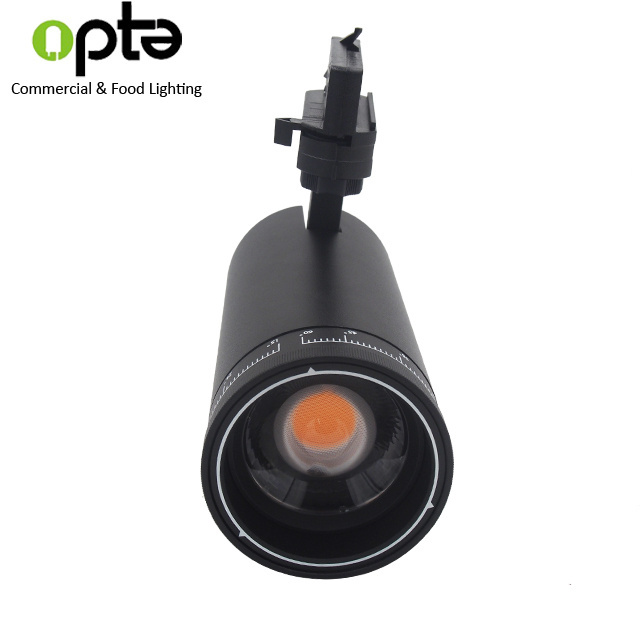 COB LED Track light zoomable dimmable trackspot light High CRI for Museum Gallery Track lighting