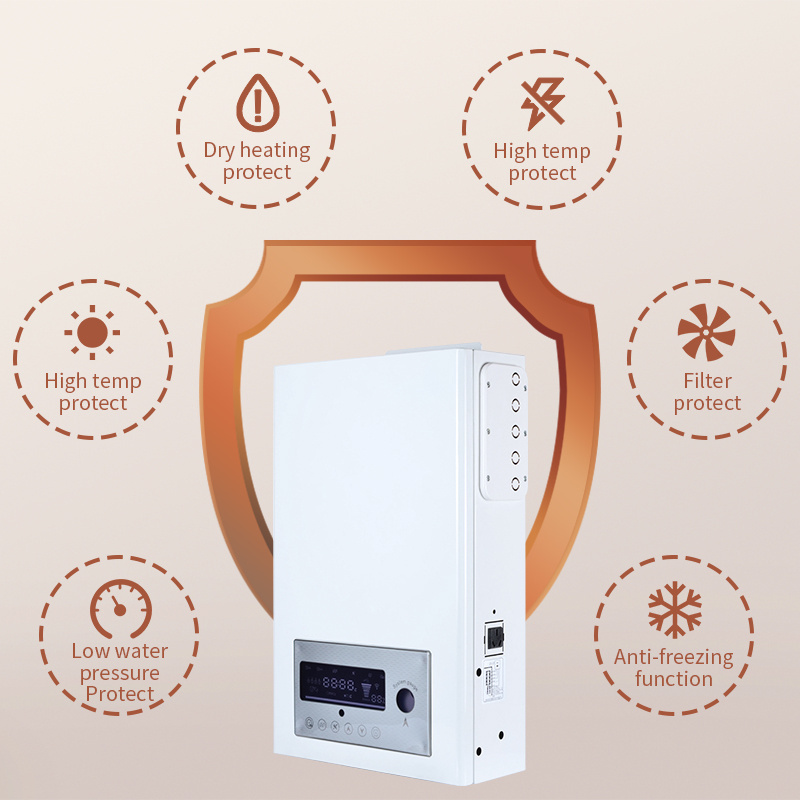 High efficiency 48kw 380 volt 3 phase heating hot water boiler for domestic pump