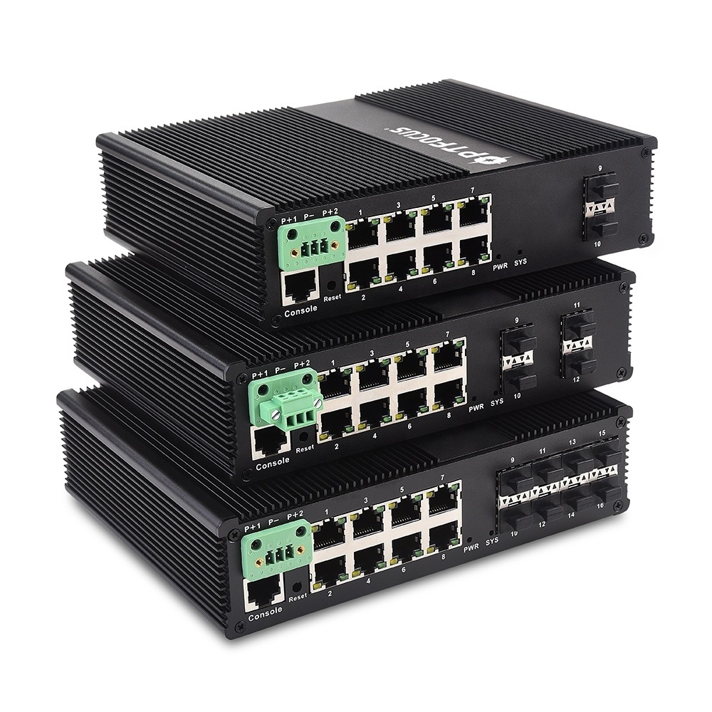 Manufacturer DIN rail 4 Gigabit fsp poe 8 port 48v Smart network ethernet managed industrial poe switch