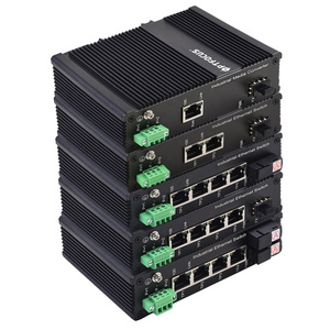 2/5/8 Lan Port MIni 10/100M Din-rail POE desktop Ethernet hub unmanaged Industrial Fiber Optical Network Switch