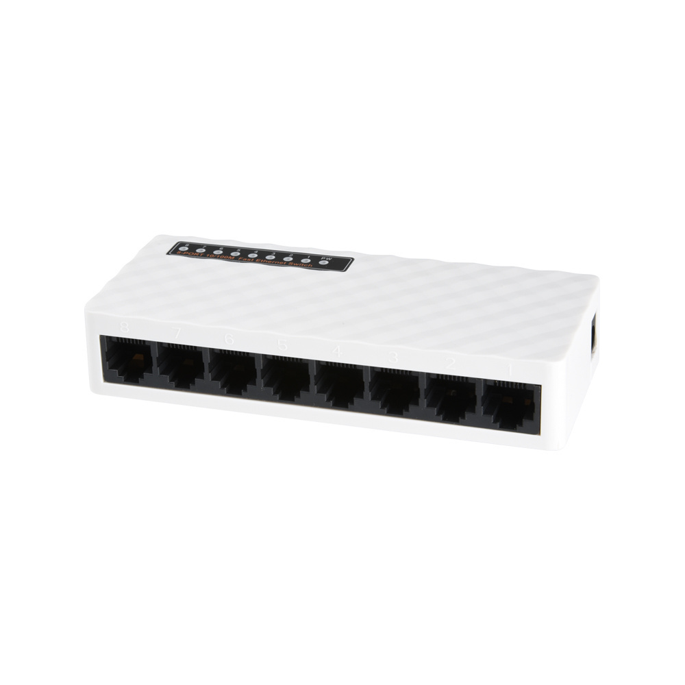 lowest price RJ45 ports desktop switch tp link 8 port 10/100 mbps switch hub price