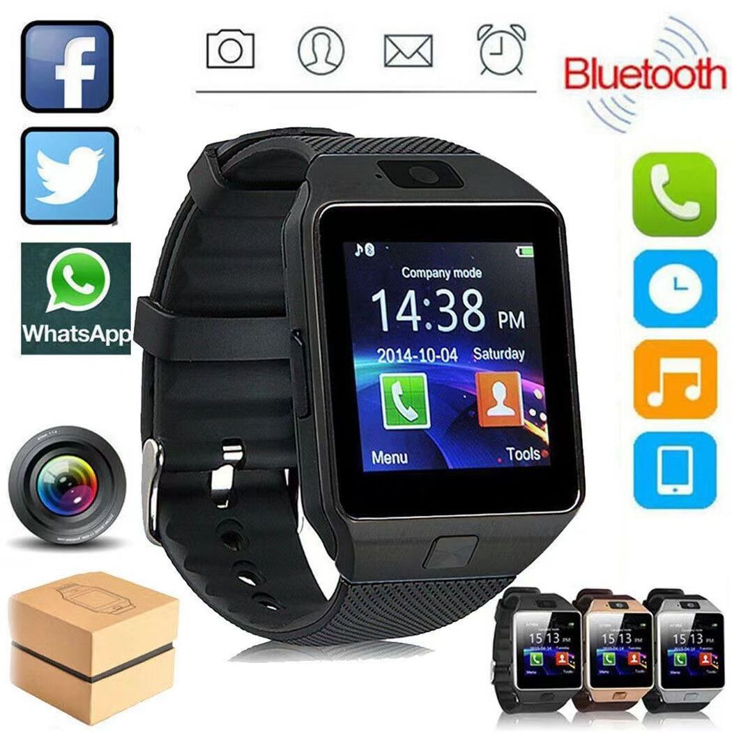 Reloj Inteligente Camera SIM Video Call WiFi Sports Tracking Dz09 Smart Watch with Sim Card Men for Sumsung Android Mobile Phone