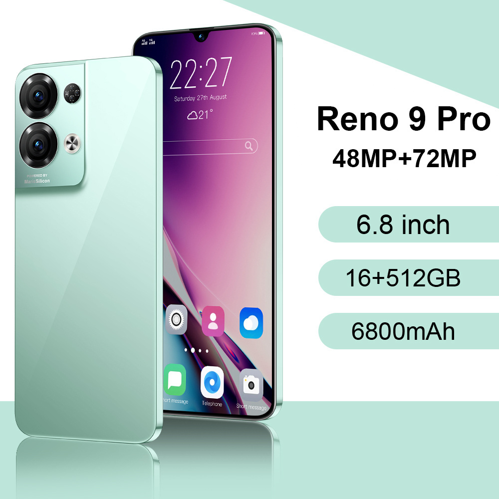 reno8 pro Reno10 pro+ tecno camon 9 pro cellphones 7.3inch Big screen phone HD dual SIM 5G Mobile Phone Android13 Smartphone