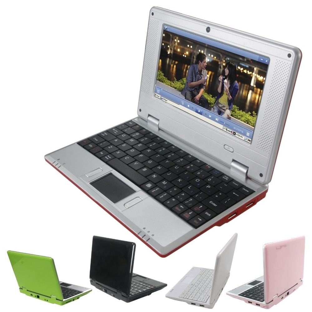 7 inch Student kids laptop PC computer Quad Core 1.5Ghz Android 13.0 WIFI HDM USB port netbook 32GB wholesale