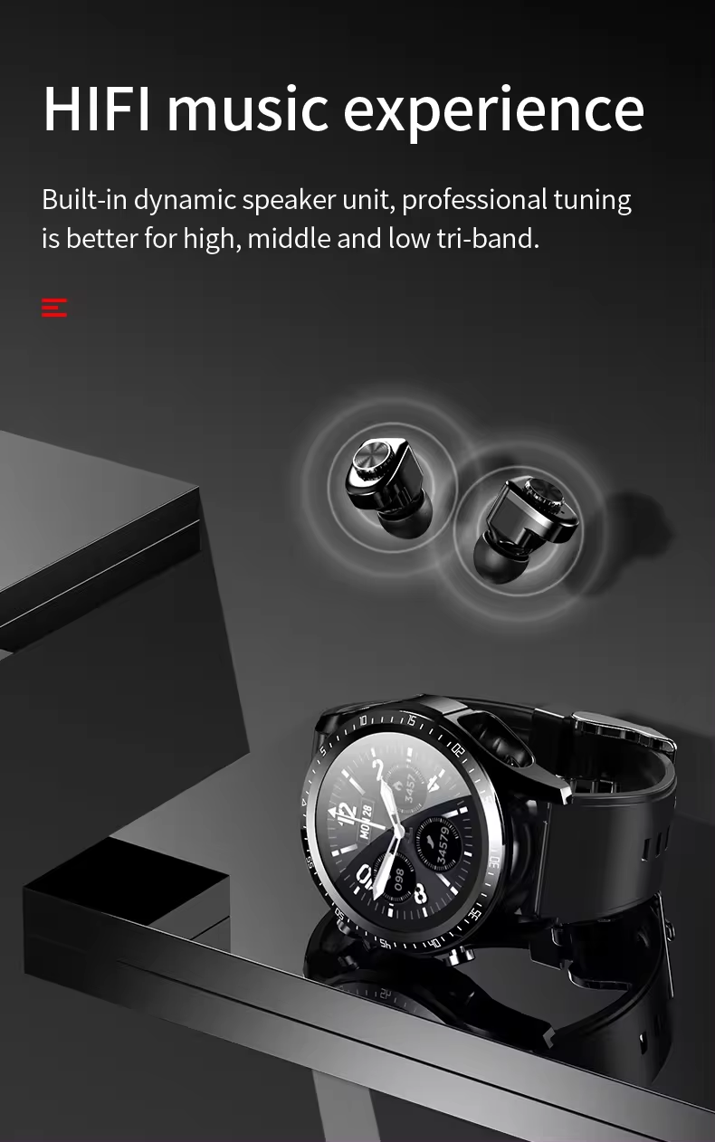 New Arrival T10 Smart Watch Headphones With 2 In 1 For Men Sport Relojes Hombre Jm03 Smartwatch Earphone