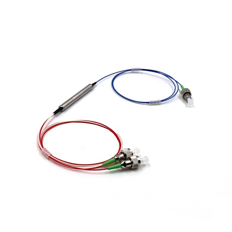 0.9mm Diameter 3 Fiber SM 1310 1550nm Low Insertion Loss Polarization Independent Steel Tube Mini Fiber Optic Circulator