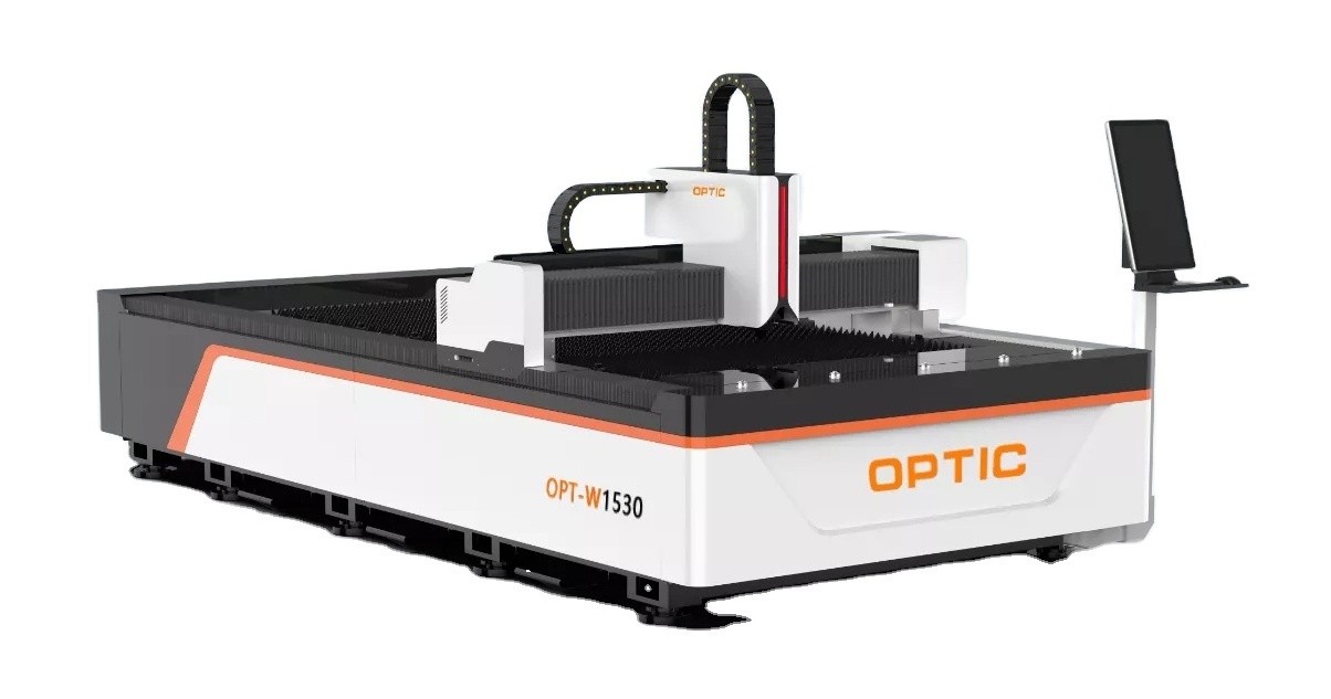 PROTECTORMVP | OPTIC LASER Fiber Laser Cutter 4000W Full Closed Exchange Table Metal Steel Laser Cutting Machine