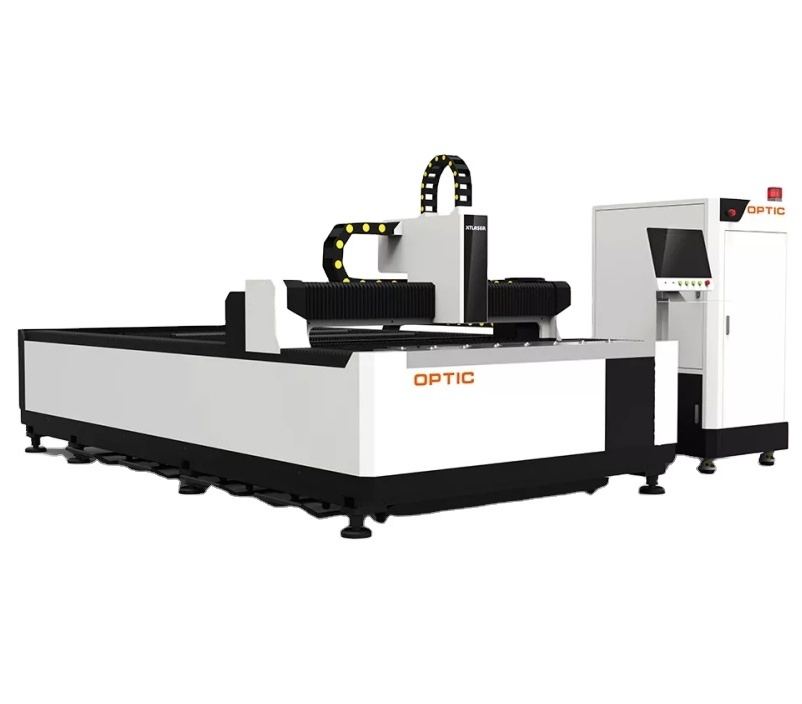 PROTECTORMVP | OPTIC LASER Fiber Laser Cutter 4000W Full Closed Exchange Table Metal Steel Laser Cutting Machine