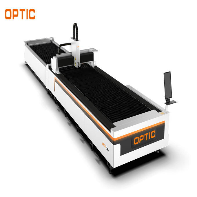 OPT-E2040 High efficiency double exchange platform cnc laser cutting machine carbon metal fiber laser fsc sheet