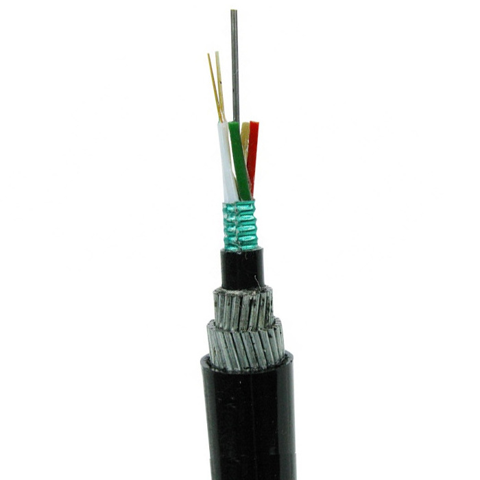 High quality direct buried underwater cable GYTA53+333 double steel wire armoured fiber optic cable