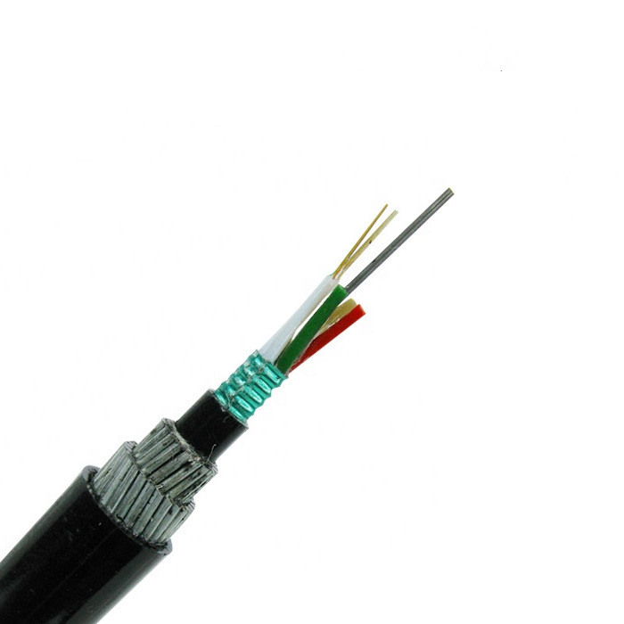 High quality direct buried underwater cable GYTA53+333 double steel wire armoured fiber optic cable