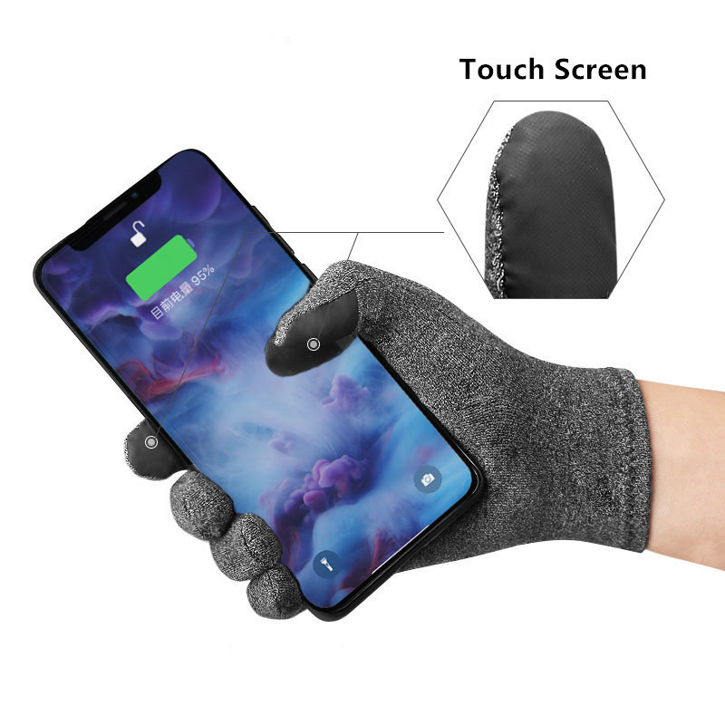 Pressure touch screen mobile phone gloves arthritis hand support gloves