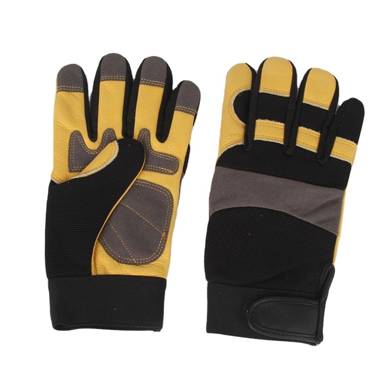 Cycling non-slip gloves outdoor hiking running mountaineering leather cycling sports gloves