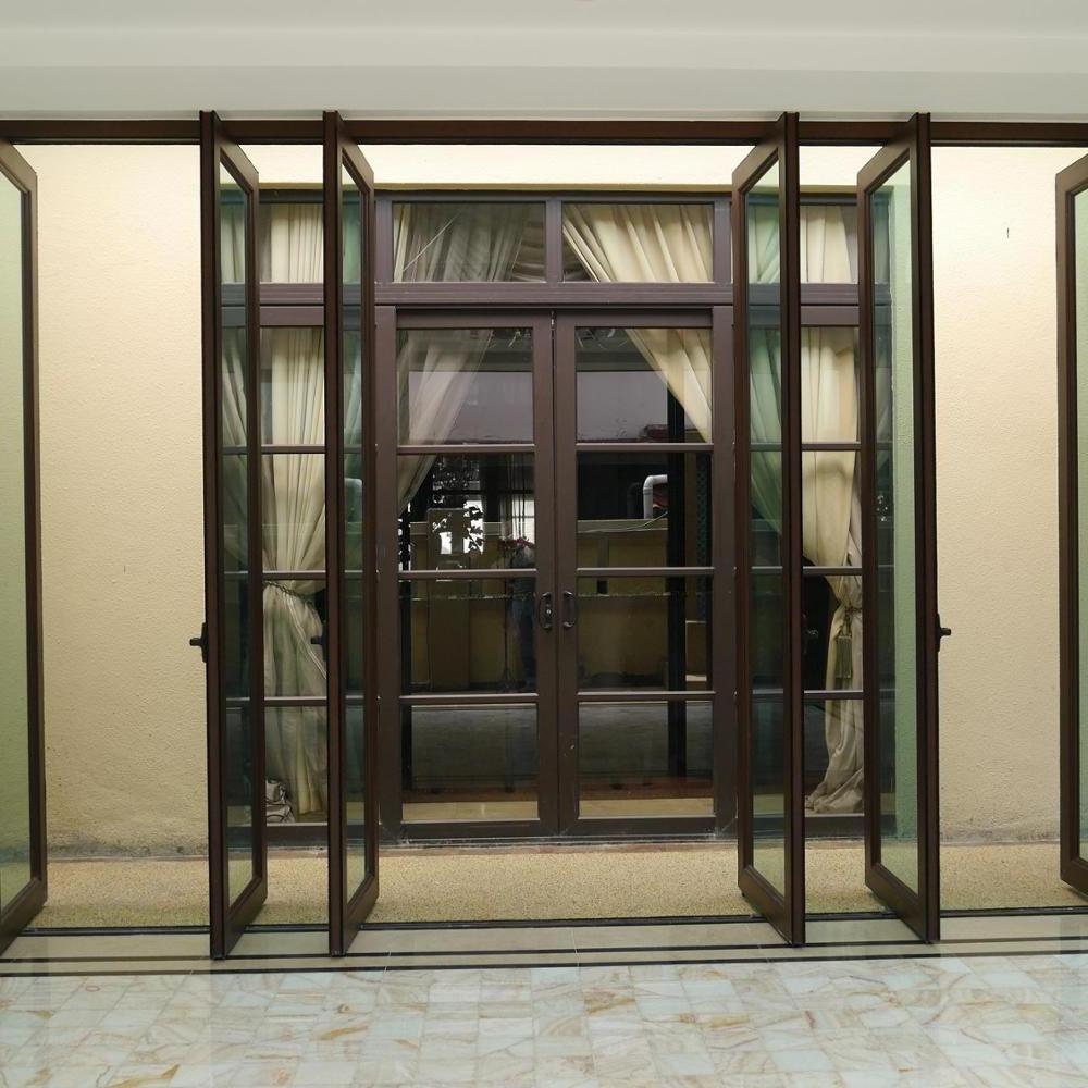 Customized Exterior Modern Aluminium and Glass Pivot Door Hinge 360 Rotation pivot Door sound proof