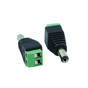 5.5 x 2.1mm Male Connector 2-pin DC Power Female Jack Adapter Connector Plug For CCTV Camera DVR Single Color LED Strip