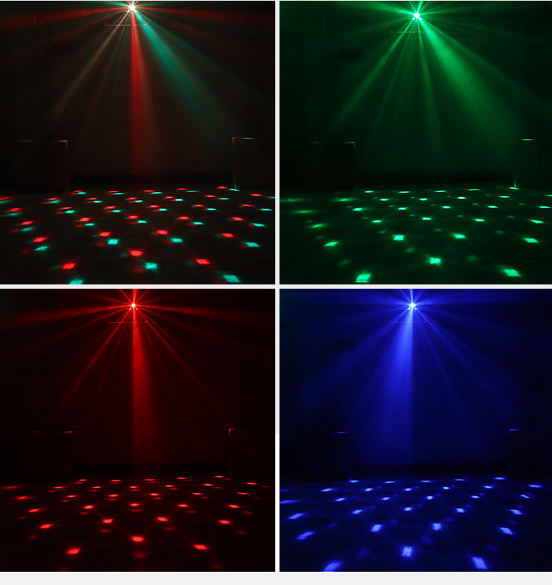 3 in 1 USB Powered LED Sound Activated Remote Control Rave Light Stage laser DJ Strobe Disco Ball Light