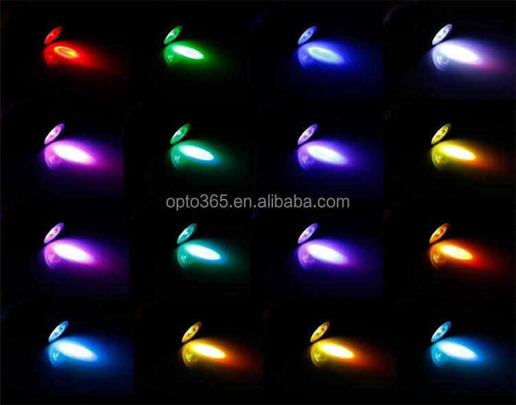 Outdoor 3W MR16 bulb led E27 GU10 Multi-color light bulbs/led light bulb,16 Color Change Lamp Spotlight 110V 220V with IR Remote