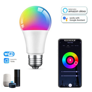 E26 E27 B22 A60 A19 9W 12W 15W RGB CCT Multi Color Bluetooth WiFi Alexa Voice Control Smart Home Dimmable Light LED Bulbs