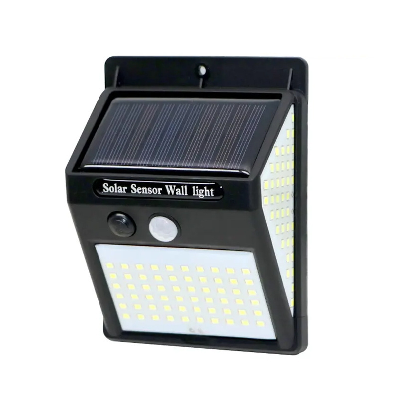 LED Solar Powered Lights Outdoor Wall Lamp Rechargeable Waterproof IP65 Outdoor Motion Sensor Solar Flood Garden Light