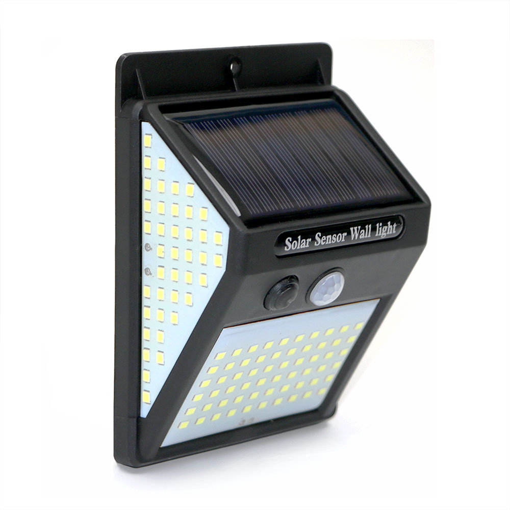 LED Solar Powered Lights Outdoor Wall Lamp Rechargeable Waterproof IP65 Outdoor Motion Sensor Solar Flood Garden Light