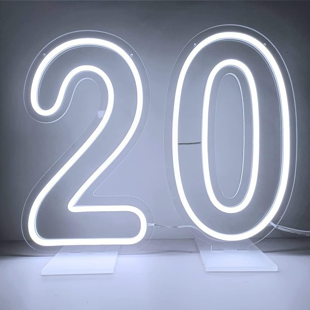 Fast Delivery LED Numbers Neon Flex Art No MOQ Custom Letter Logo Business Indoor Outdoor Decoration Acrylic Neon Sign Light