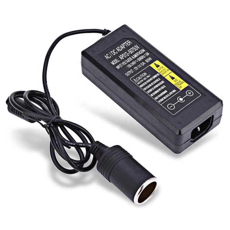 Car Cigarette Lighter Inverter Mains 220V to 12V Power Charger Adapter Auto Household Converter