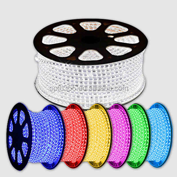 220V High Power SMD 5050 4040 Flexible LED Flat Strip Rope Light Waterproof 100M Reel Outdoor Landscape Lights