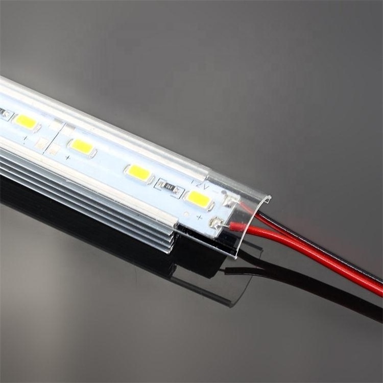 U Aluminium Profile 5630 LED Strip Bar 100CM 72LEDs 12V 24V with Milky Clear PC Covcer LED Light Bar for Cabinet Closet Kitchen