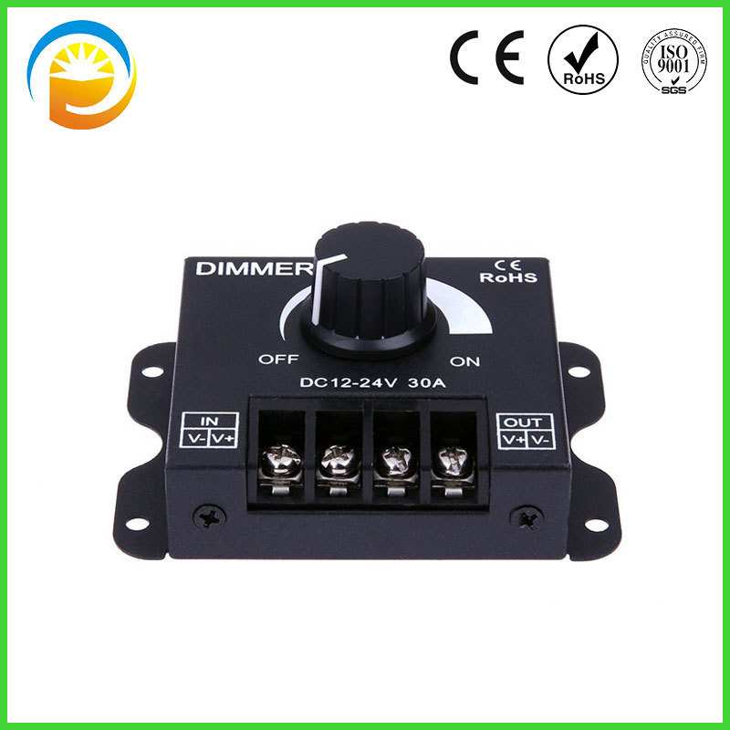 Manual Dimmer Switch CE RoHS for LED Lights 30A 12V 24V 5050 3528 2835 5630 5054 LED Flex Strips Dimming