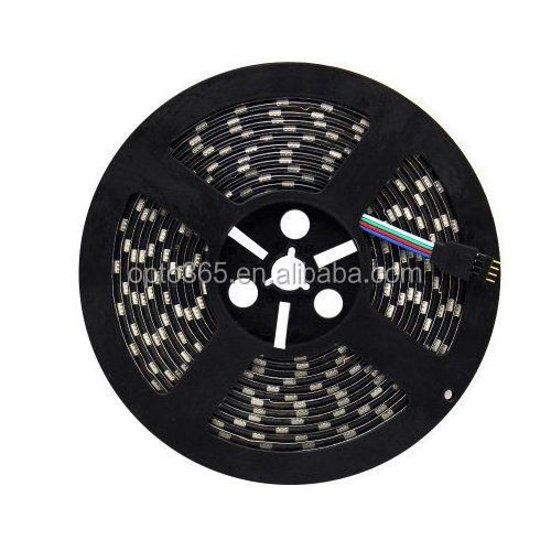 SMD5050 LED Strip Light Black PBC Board Flexible LED RGB Strip Lights Waterproof IP65 5m/roll 12V LED Tape Light