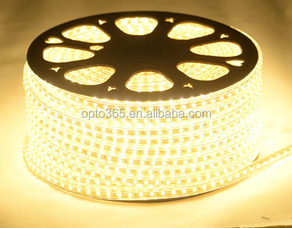 220V High Power SMD 5050 4040 Flexible LED Flat Strip Rope Light Waterproof 100M Reel Outdoor Landscape Lights