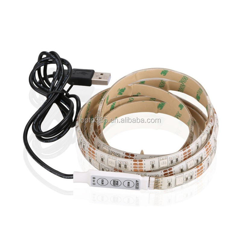 0.5m 1m 2m 3m 4m 5m 10m 15m Power Bank 5V USB Battery Powered Operated Waterproof LED Strip Lights Remote Control LED Rope Light