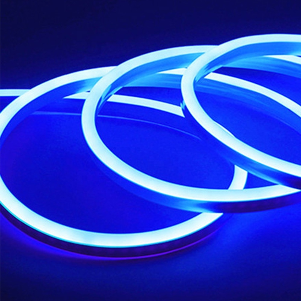 220V Flexible Neon Rope IP67 Waterproof White Warm White 8 Color LED Neon Rubber Silicone Cuttable Neon Strip Light