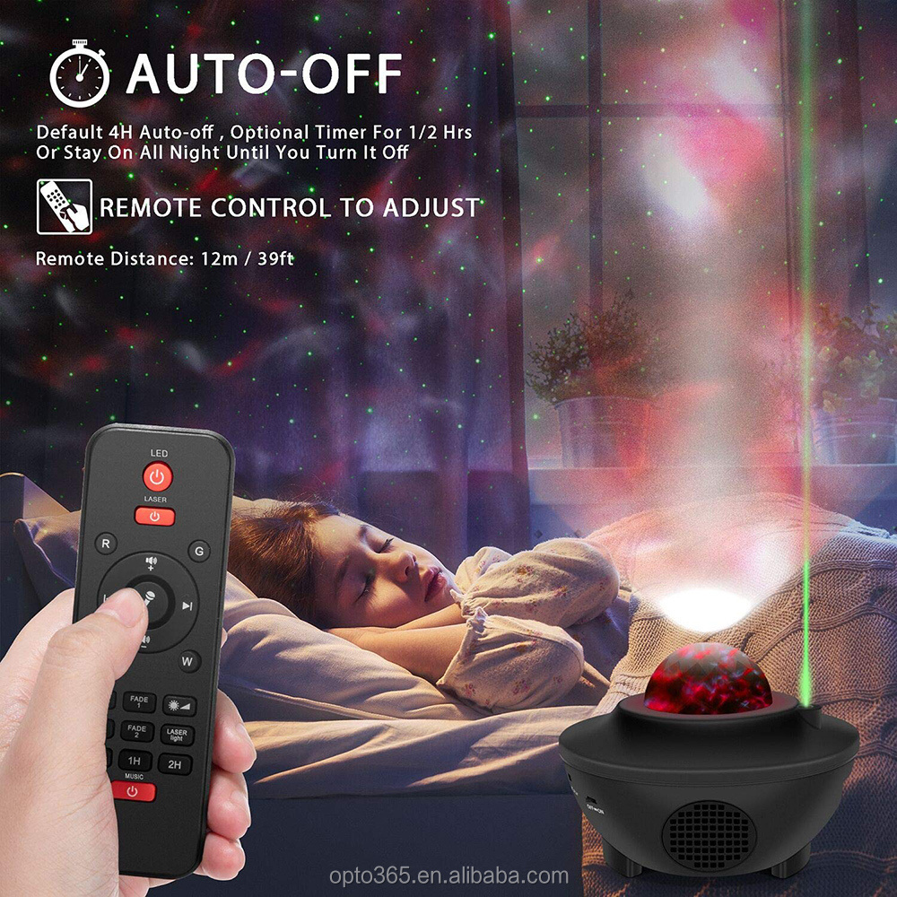 Nebula Star Night Starry Sky Northern Lights Space Projecteur Galaxy Star Dynamic Water Wave Projector for Room Aurora Glow Lamp