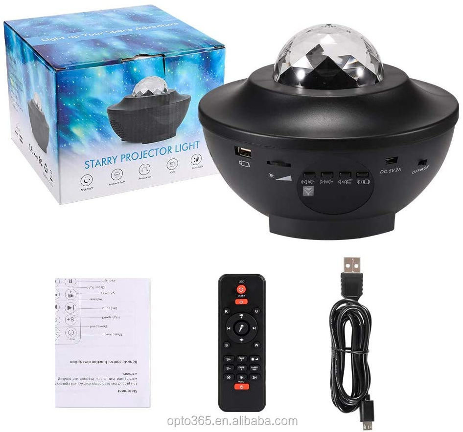 Nebula Star Night Starry Sky Northern Lights Space Projecteur Galaxy Star Dynamic Water Wave Projector for Room Aurora Glow Lamp