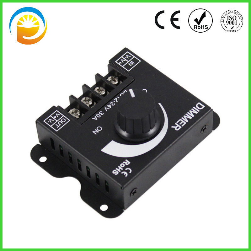 Manual Dimmer Switch CE RoHS for LED Lights 30A 12V 24V 5050 3528 2835 5630 5054 LED Flex Strips Dimming