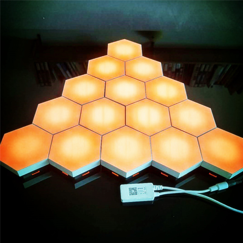 Hot Indoor Sconce Antique Outdoor Modern Beautiful Lamps Room Touch Control Hexagon LED Lights Wall Light For Bedroom Wall