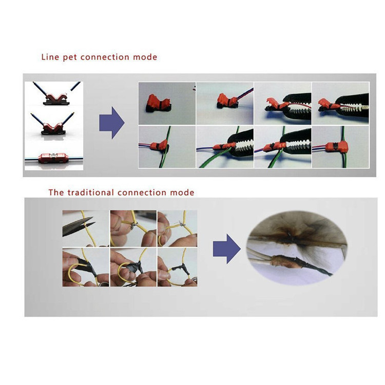 I Type T Type 1 pin 2 Pin Non Peeled Wire Joint Electrical Butt Splice