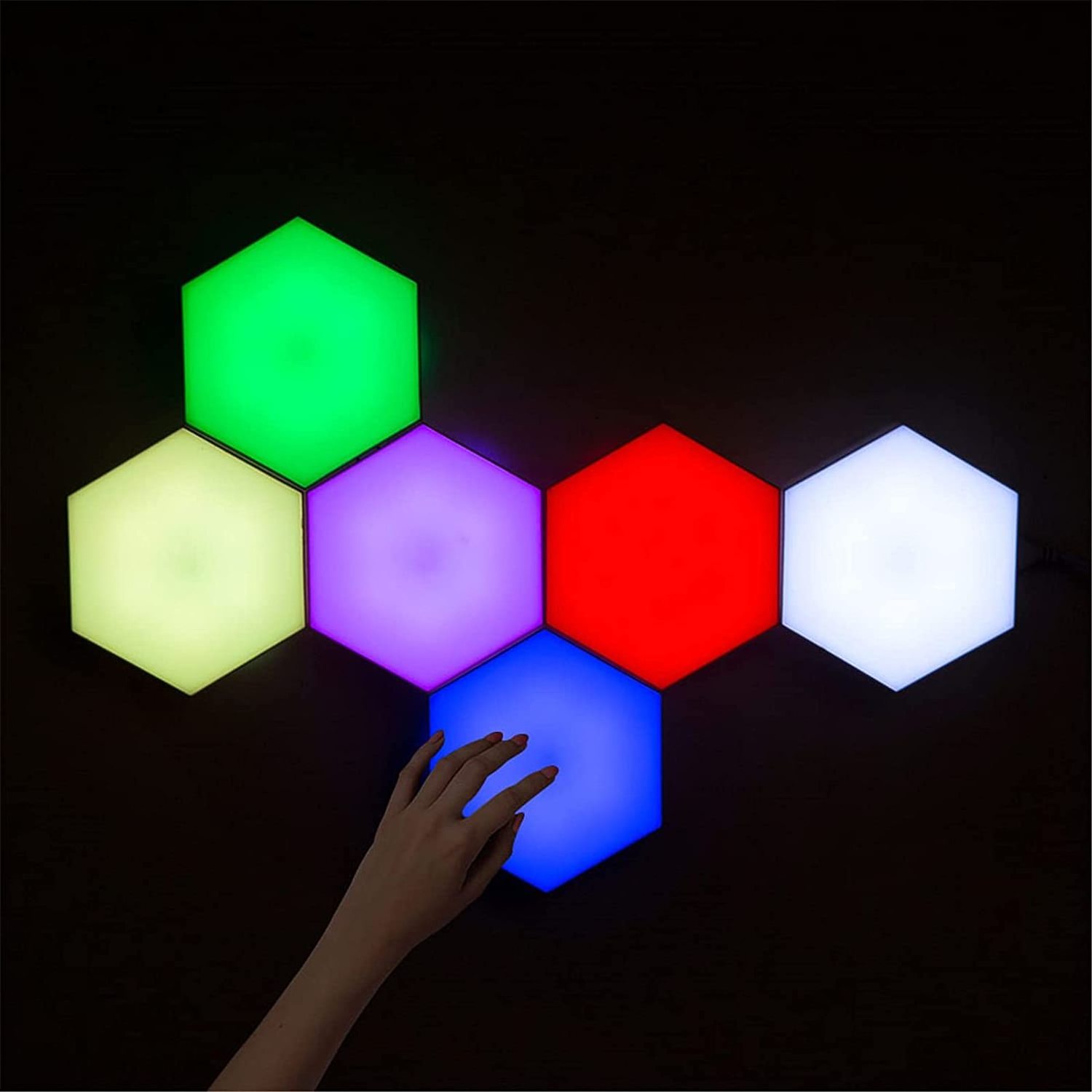 Hot Indoor Sconce Antique Outdoor Modern Beautiful Lamps Room Touch Control Hexagon LED Lights Wall Light For Bedroom Wall